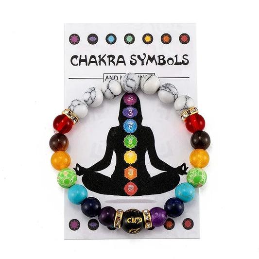Pulseira de Pedras Naturais 7 Chakras
