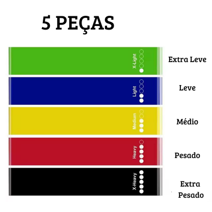 Kit de Faixas Elásticas para Exercício