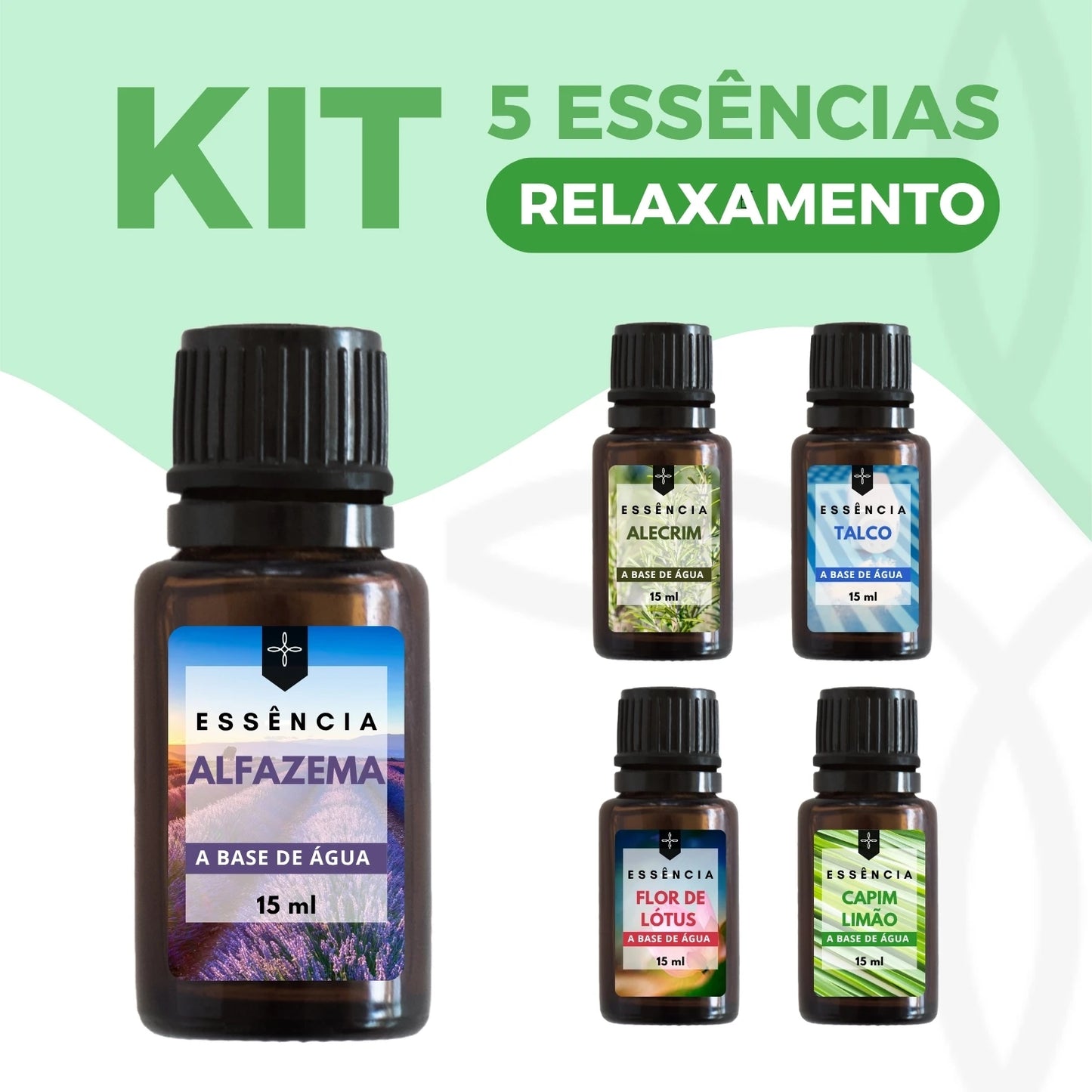 Kit 5 Essências - Relaxamento
