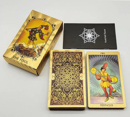 Waite Tarot - Baralho Gold Foil 80 Cartas