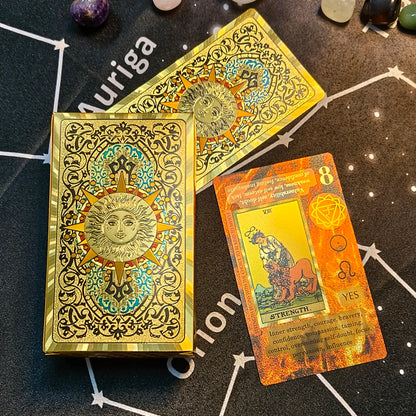 Waite Tarot - Baralho Gold Foil 80 Cartas