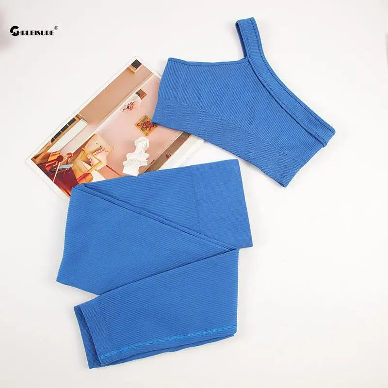 Conjunto Esportivo Sem Costura - Legging e Top