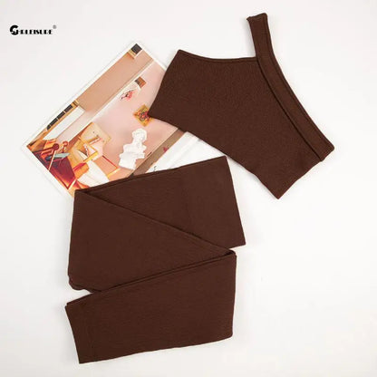 Conjunto Esportivo Sem Costura - Legging e Top