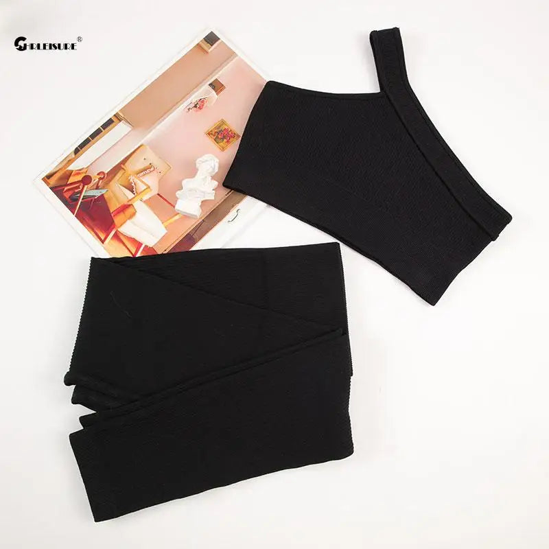 Conjunto Esportivo Sem Costura - Legging e Top